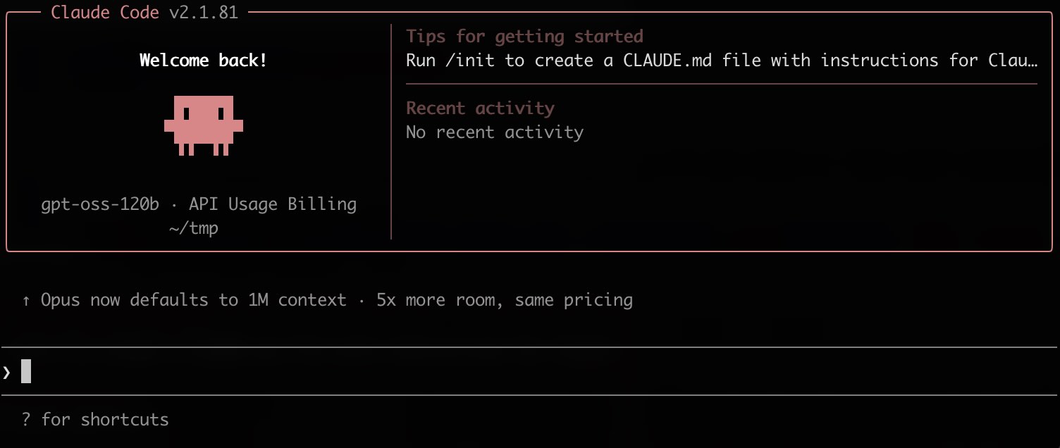 Screenshot of Claude Code + Privatemode